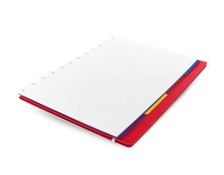 Notebook fILOFAX CLASSIC A4 blok w linie, czerwony