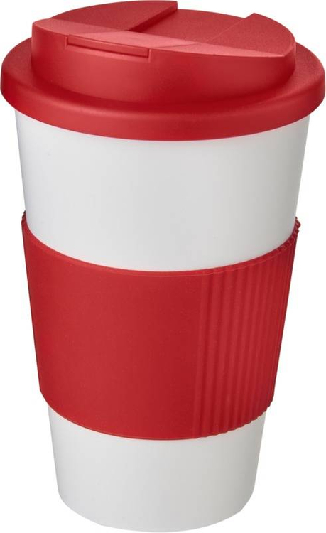 Americano® 350 ml tumbler with grip & spill-proof lid